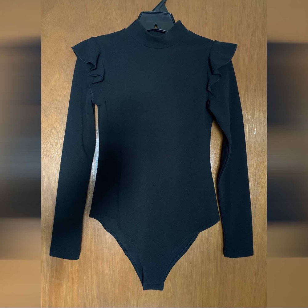 Black Bodysuit Top